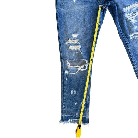 Abercrombie & Fitch Womens Annie High Rise Girlfriend Distressed Jean 27/4R - Picture 5 of 7